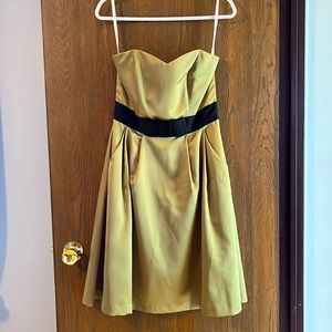 After Six Green Strapless Formal dress